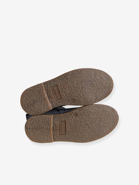 Boots enfant fille cuir élastiquées et zippées bordeaux+camel+marine+or+vert - vertbaudet enfant 