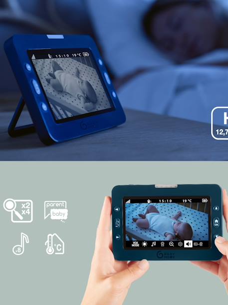 Babyfoon video Yoo Master+ HD - BABYMOOV blauw - vertbaudet enfant 