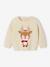 Pull de Noël renne détails brillants bébé beige poudré - vertbaudet enfant 