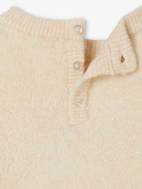 Pull de Noël renne détails brillants bébé beige poudré - vertbaudet enfant 