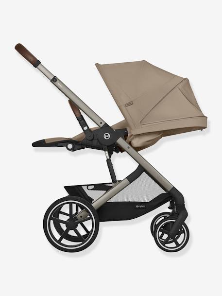 Poussette Tout-Terrain Balios S Lux 2024 - Châssis Noir et Siège Moon Black - beige+bleu+noir - vertbaudet enfant 