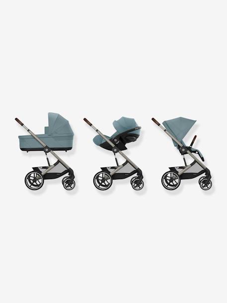 Poussette Tout-Terrain Balios S Lux 2024 - Châssis Noir et Siège Moon Black - beige+bleu+noir - vertbaudet enfant 