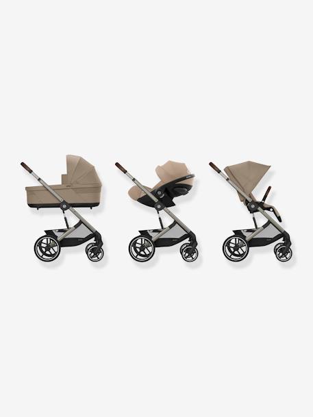 Poussette Tout-Terrain Balios S Lux 2024 - Châssis Noir et Siège Moon Black - beige+bleu+noir - vertbaudet enfant 