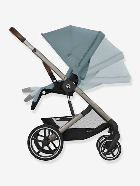 Poussette Tout-Terrain Balios S Lux 2024 - Châssis Noir et Siège Moon Black - beige+bleu+noir - vertbaudet enfant 