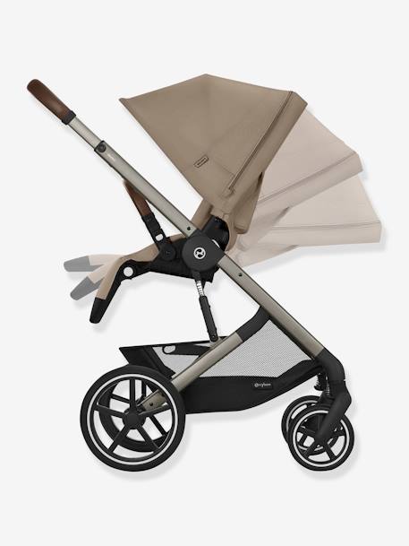 Poussette Tout-Terrain Balios S Lux 2024 - Châssis Noir et Siège Moon Black - beige+bleu+noir - vertbaudet enfant 