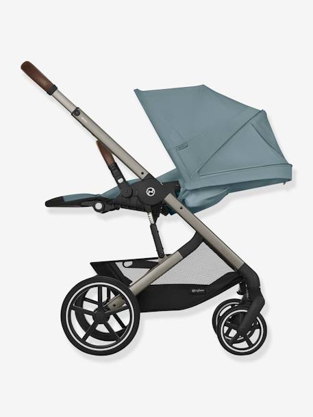 Poussette Tout-Terrain Balios S Lux 2024 - Châssis Noir et Siège Moon Black - beige+bleu+noir - vertbaudet enfant 