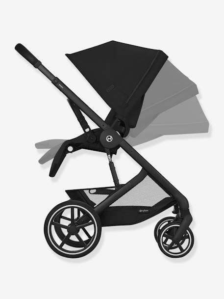 Poussette Tout-Terrain Balios S Lux 2024 - Châssis Noir et Siège Moon Black - beige+bleu+noir - vertbaudet enfant 