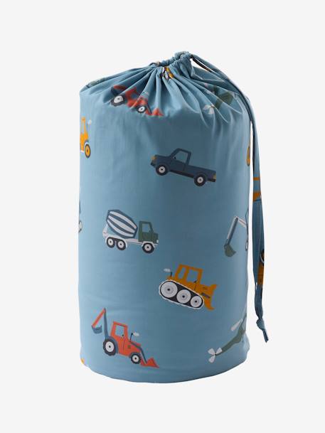 Sac de couchage avec coton recyclé bleu imprimé+multicolore - vertbaudet enfant 