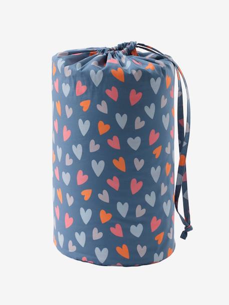 Sac de couchage avec coton recyclé bleu imprimé+multicolore - vertbaudet enfant 