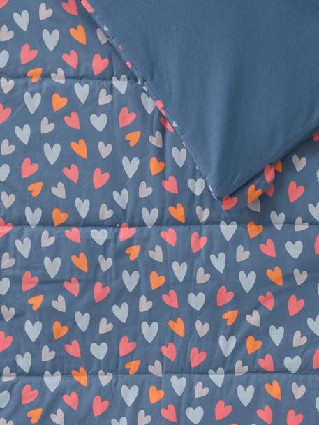 Sac de couchage avec coton recyclé bleu imprimé+multicolore - vertbaudet enfant 