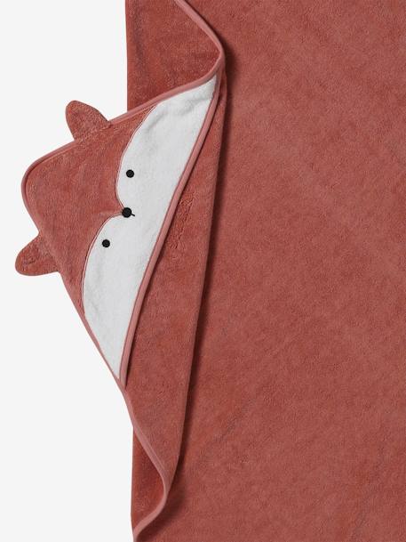 Badcape ouder/baby cappuccino+grijsblauw+karamel+okergeel+terracotta - vertbaudet enfant 