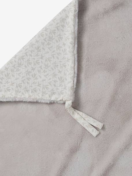 Dubbelzijdige plaid voor kinderwagen HYGGE beige, bedrukt - vertbaudet enfant 