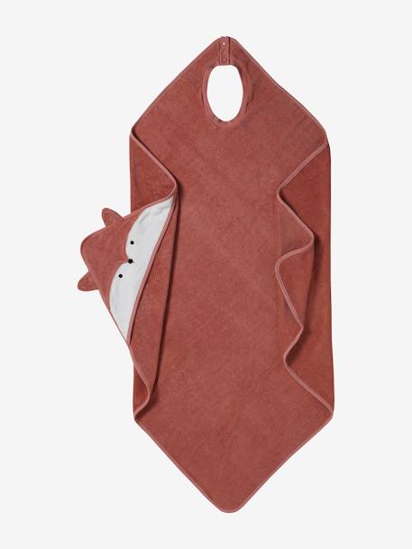 Badcape ouder/baby cappuccino+grijsblauw+karamel+okergeel+terracotta - vertbaudet enfant 