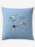 Parure housse de couette + taie d'oreiller enfant INTERGALACTIC, avec coton recyclé bleu imprimé - vertbaudet enfant 