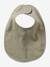Lot 7 bavoirs naissance en coton bio* beige imprimé+blanc jungle+carreaux vert+Hérisson+multicolore+rose pâle+vert d'eau - vertbaudet enfant 