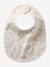 Lot 7 bavoirs naissance en coton bio* beige imprimé+blanc jungle+carreaux vert+Hérisson+multicolore+rose pâle+vert d'eau - vertbaudet enfant 