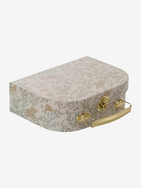 Doudou personnalisable en gaze de coton + hochet et valisette BABYLON vert - vertbaudet enfant 