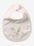 Lot 7 bavoirs naissance en coton bio* beige imprimé+blanc jungle+carreaux vert+Hérisson+multicolore+rose pâle+vert d'eau - vertbaudet enfant 