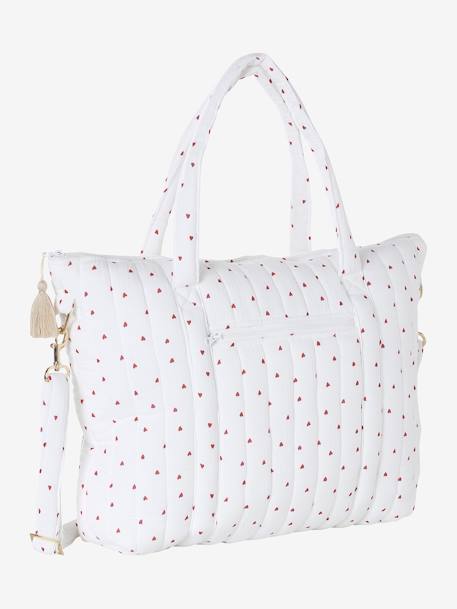 Sac à langer en gaze de coton Plume beige imprimé+blanc imprimé+IVOIRE IMPRIME+ivoire végétal+vanille - vertbaudet enfant 