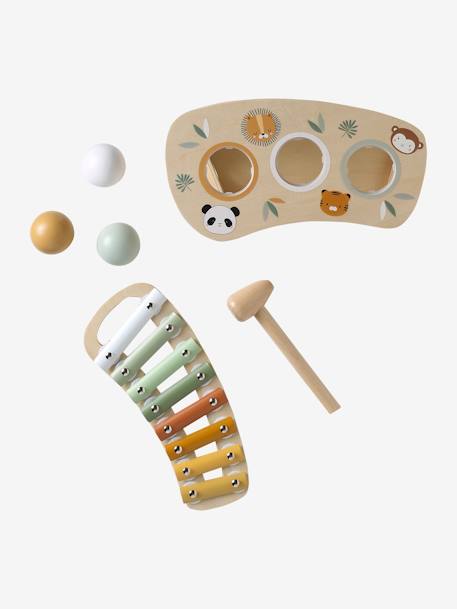 Tap tap xylophone 2 en 1 en bois FSC® jaune - vertbaudet enfant 