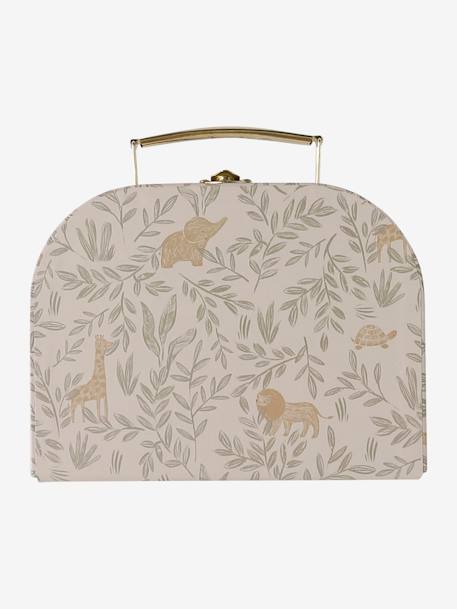 Doudou personnalisable en gaze de coton + hochet et valisette BABYLON vert - vertbaudet enfant 