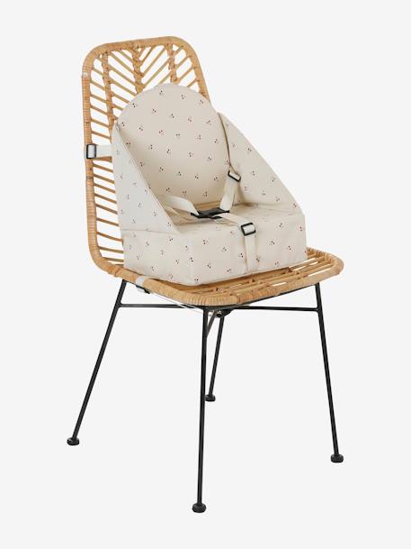 Rehausseur de chaise beige imprimé+blanc imprimé+bleu grisé+écru+GRIS+multicolore+noisette+noisette+rayé blanc+rose pâle - vertbaudet enfant 
