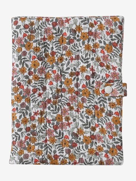 Coffret cadeau naissance 4 pièces : 2 bavoirs + 1 lange + 1 protège-carnet lot rose+multicolore - vertbaudet enfant 