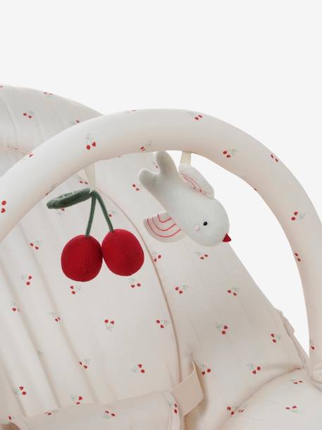 Transat avec arche Babydream beige imprimé+curry+gris/blanc+multicolore+tilleul - vertbaudet enfant 