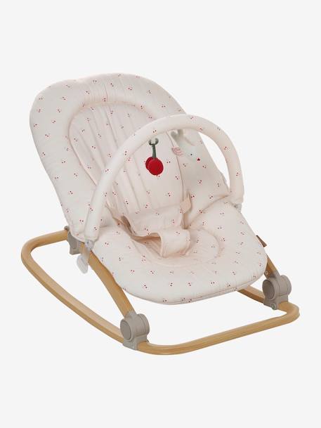 Transat avec arche Babydream beige imprimé+curry+gris/blanc+multicolore+tilleul - vertbaudet enfant 