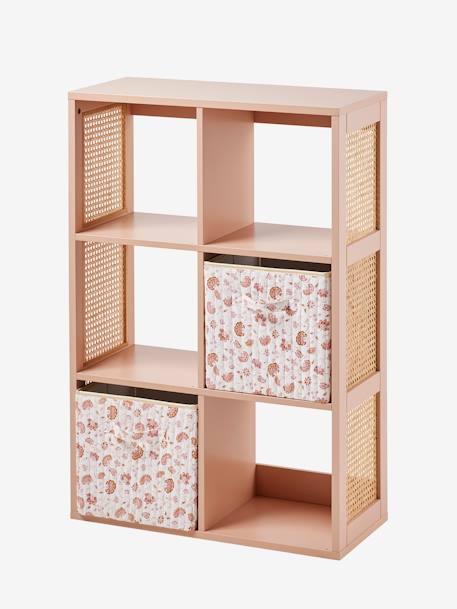 Meuble 6 cases LIGNE POÉSIE rose nude+vert - vertbaudet enfant 