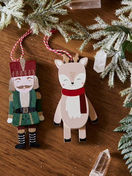Set van 2 houten poppetjes Notenkraker groen - vertbaudet enfant 