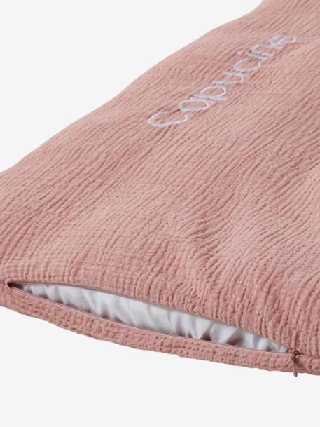 Housse de matelas de sol personnalisable cannelle+rose poudré+vert sauge - vertbaudet enfant 