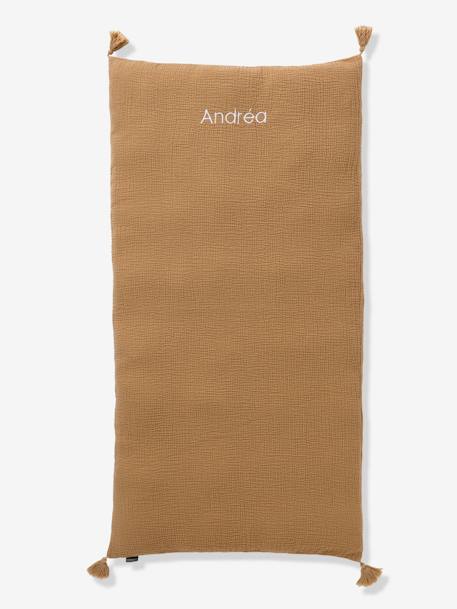 Housse de matelas de sol personnalisable cannelle+rose poudré+vert sauge - vertbaudet enfant 