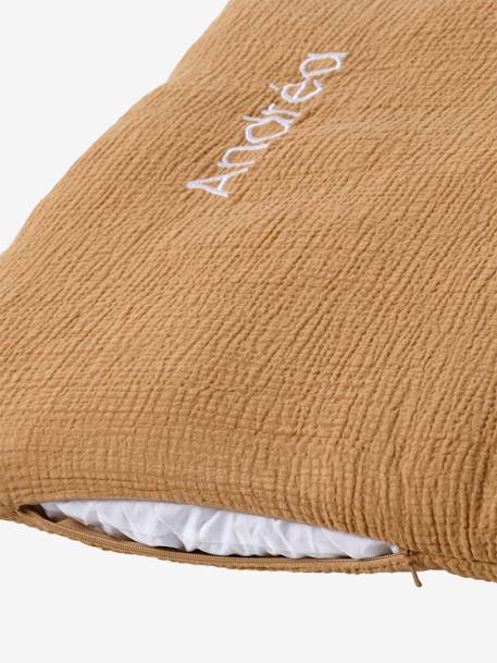 Housse de matelas de sol personnalisable cannelle+rose poudré+vert sauge - vertbaudet enfant 