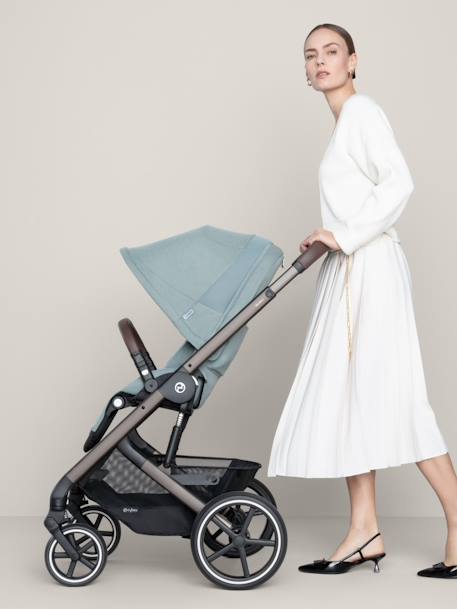Poussette Tout-Terrain Balios S Lux 2024 - Châssis Noir et Siège Moon Black - beige+bleu+noir - vertbaudet enfant 
