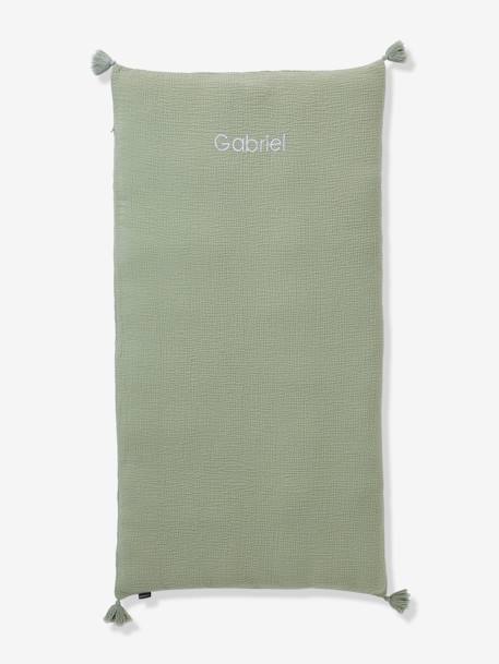 Housse de matelas de sol personnalisable cannelle+rose poudré+vert sauge - vertbaudet enfant 