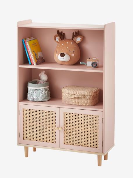 Bibliothèque cannage POÉSIE rose+vert - vertbaudet enfant 