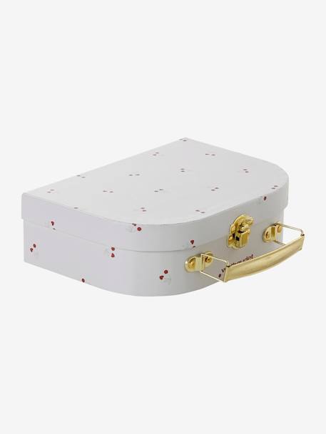 Coffret doudou personnalisable + anneaux de dentition + lange avec mallette CHERRY rouge - vertbaudet enfant 