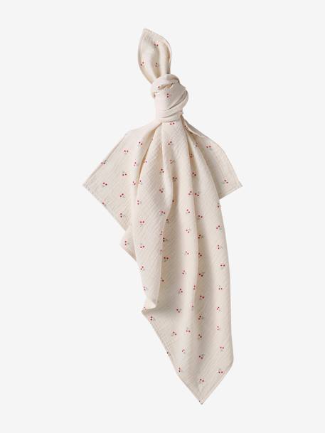 Coffret doudou personnalisable + anneaux de dentition + lange avec mallette CHERRY rouge - vertbaudet enfant 