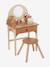 Coiffeuse + tabouret avec accessoires en bois FSC® caramel - vertbaudet enfant 