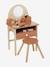 Coiffeuse + tabouret avec accessoires en bois FSC® caramel - vertbaudet enfant 