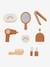 Coiffeuse + tabouret avec accessoires en bois FSC® caramel - vertbaudet enfant 
