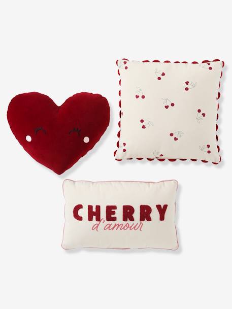 Set van 3 kussens CHERRY beige - vertbaudet enfant 