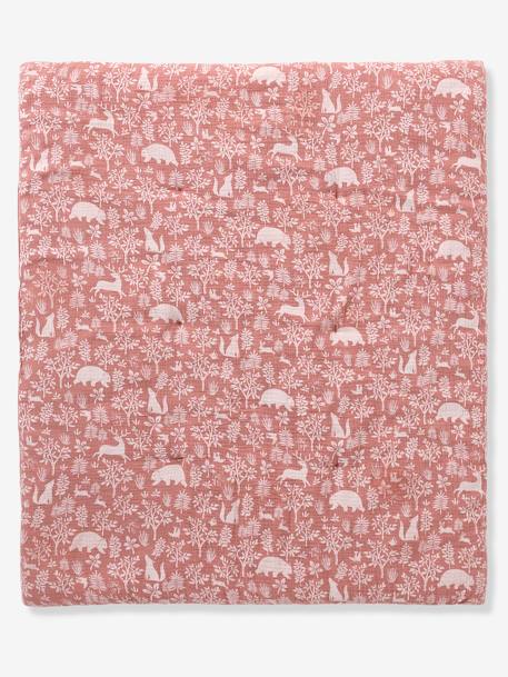 Couverture / Fond de parc DANS LES BOIS vert sauge+vieux rose - vertbaudet enfant 