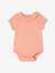 Lot de 2 bodies bébé naissance col fantaisie manches courtes corail+lilas poudré - vertbaudet enfant 