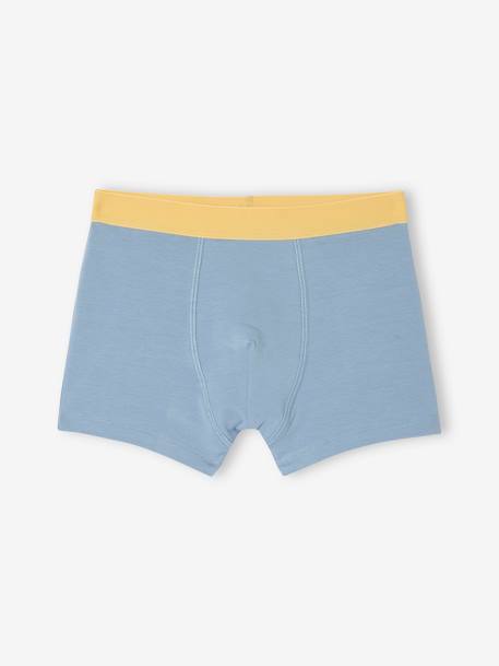 Lot de 5 boxers stretch garçon bleu ciel - vertbaudet enfant 