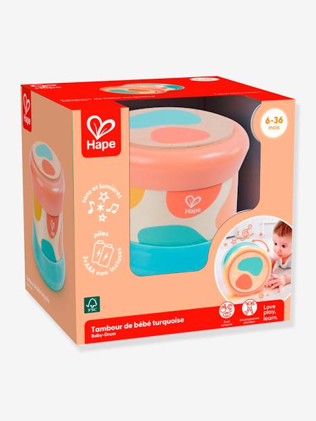 Tambour pour bébé corail - vertbaudet enfant 