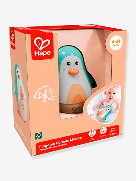 Pingouin culbuto musical turquoise - vertbaudet enfant 