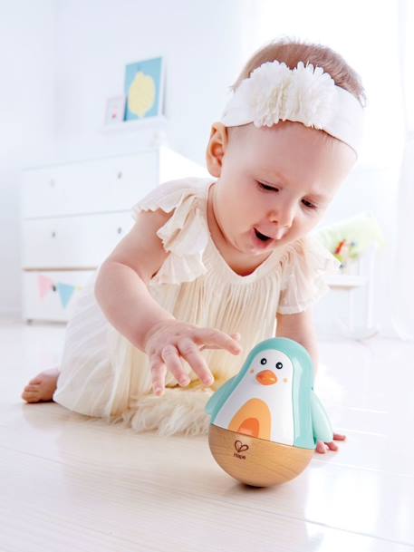 Muzikale culbuto pinguïn HAPE turquoiseblauw - vertbaudet enfant 