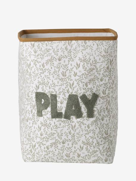 Panier de rangement carré PLAY écru - vertbaudet enfant 